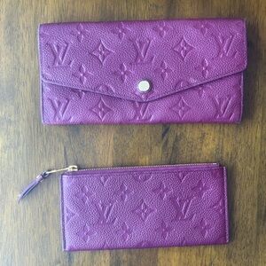 Louis Vuitton Plum Wallet Duo